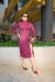 Vestido Midi Com Fenda