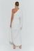 VESTIDO MIDI UM OMBRO SO COM AMARRACAO LATERAL OFF WHITE- ZEN - comprar online
