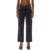 Calça feminina Diesel 2016 D-Air em tom escuro, com corte reto e detalhes em costura contrastante.