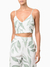 Top Cropped Linho Estampado Calvin Klein Jeans - comprar online