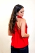 Blusa Linho Gola Alta Com Amarração Forum - loja online