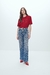 Calca Turmalina Wide Leg Com Cinto Flor de Lis - comprar online
