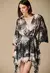 VESTIDO RENDA BARRA ESTAMPA ESSENCE BLUE-CAOS - comprar online