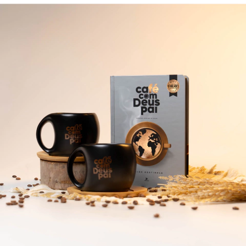 Café com Deus Pai vol. 6 (capa dura) + 2 canecas (2025) na internet