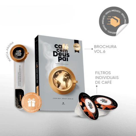 Café com Deus Pai Vol.6 (brochura) + 10 filtros individuais