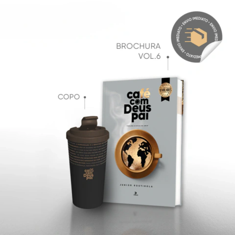 Café com Deus Pai Vol.6 (brochura) + copo