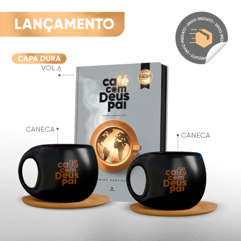 Café com Deus Pai vol. 6 (capa dura) + 2 canecas (2025) - comprar online