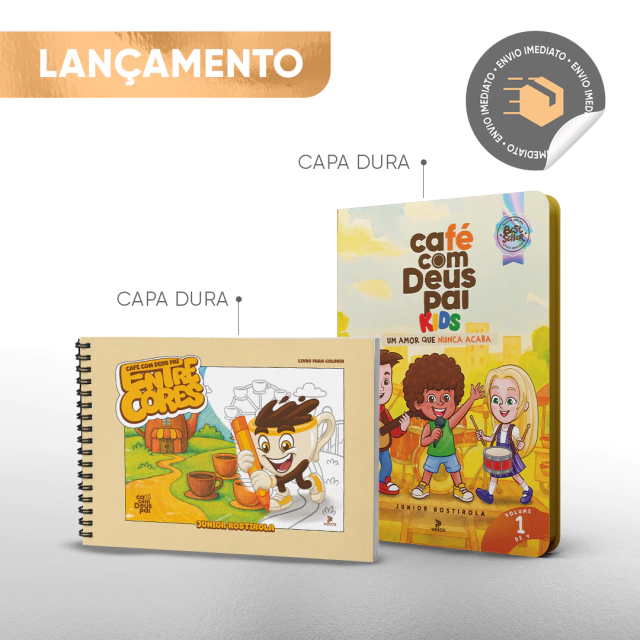 Café com Deus Pai Kids vol.1 + Entre cores - comprar online