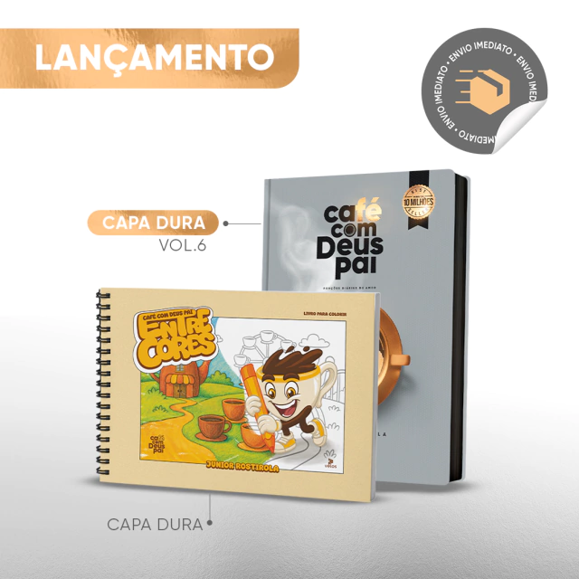Café com Deus Pai vol. 6 (capa dura) + Entre cores - comprar online