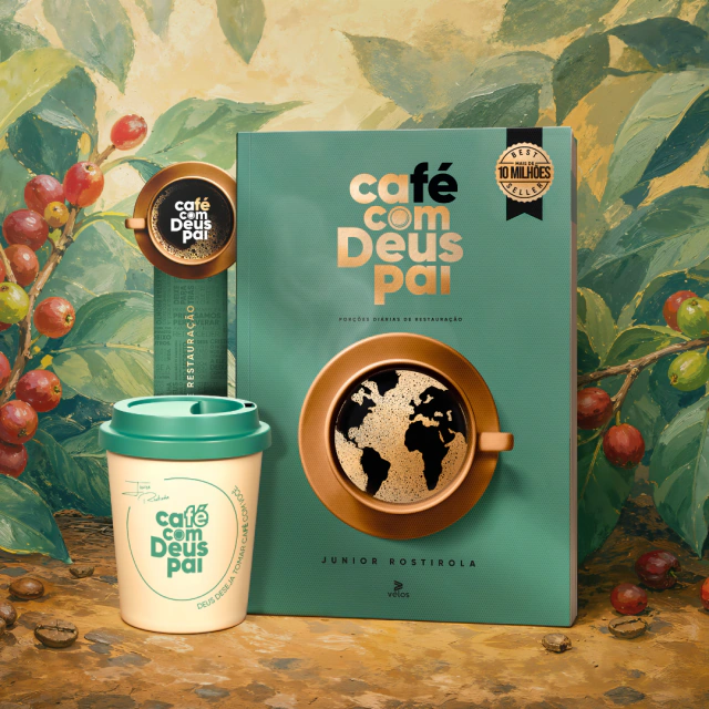 Café com Deus Pai edição Vol.7 (brochura) + Presente: Copo (250ml)