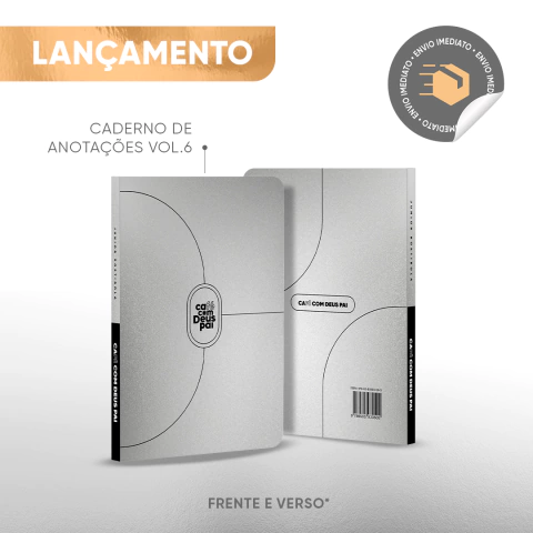 Café com Deus Pai vol.6 (capa dura) + caderno + marca-texto - CAFÉ COM DEUS PAI