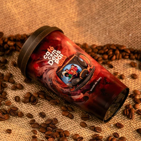 Café com Deus Pai Vol.5 (capa dura) + Café Com Deus Pai Teens + Copo Café com Deus Pai + Copo Teens + Bolsa Teens - CAFÉ COM DEUS PAI