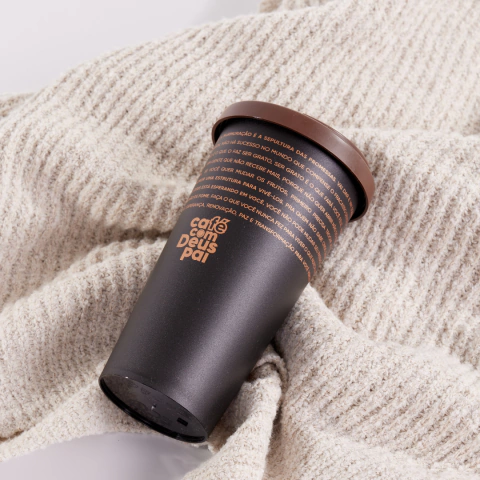 Café com Deus Pai Vol.5 (capa dura) + Café Com Deus Pai Teens + Copo Café com Deus Pai + Copo Teens + Bolsa Teens