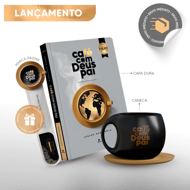 Combo Café com Deus Pai Vol.6 (capa dura) + caneca - comprar online