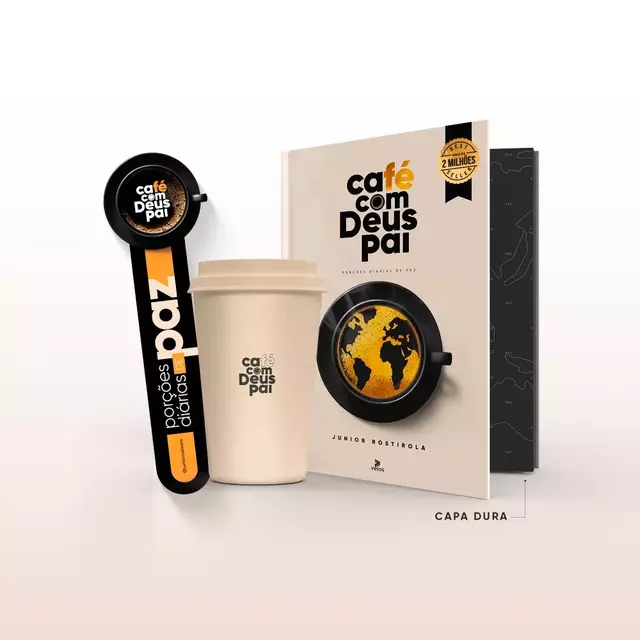 Café com Deus Pai (capa dura) 2024 + copo (400ml) - comprar online