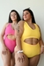 Capri Enteriza - Rosa y amarillo