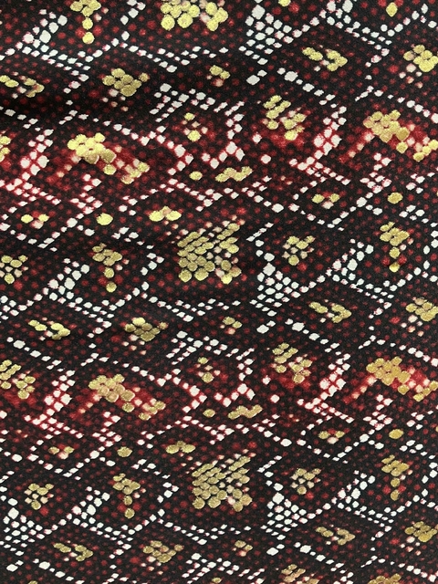 Lycra Foil - Red Cobra con Dorado