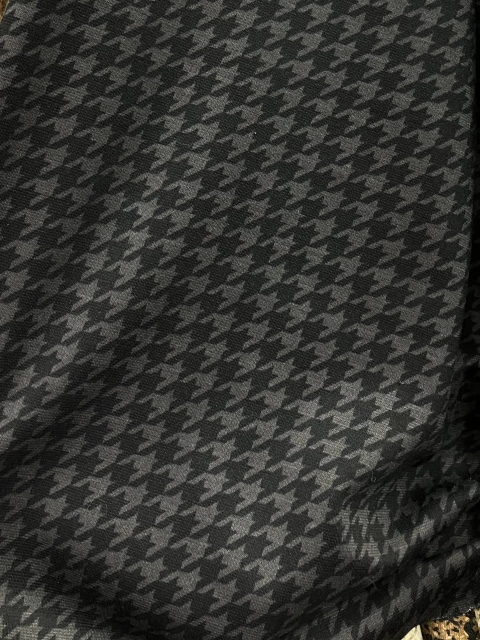 Punto Roma Pata de Gallo gris/negro