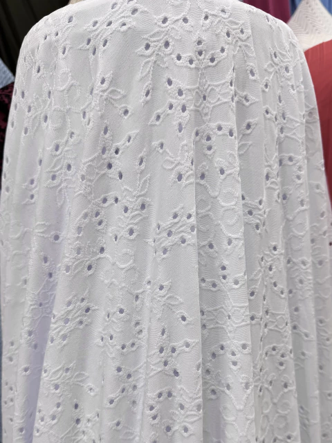 Brodery Elastizado - “Floreado” Blanco - comprar online