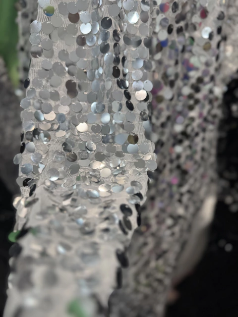 LENTEJUELON “GLAMM” - BLANCO CON PLATA - comprar online