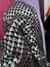 Lycra Foil Metalizada - Pied de Poule Plateado - comprar online