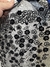 Tul con Guardas Flores Negro - comprar online