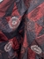 TAFETÁN PATCHWORK BORDADO - BORDO