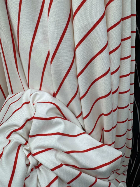 Lycra Rayada - BLANCO/ROJO - comprar online