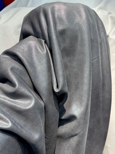 Gamuza Foil con Lurex - PLATA NOCHE - comprar online