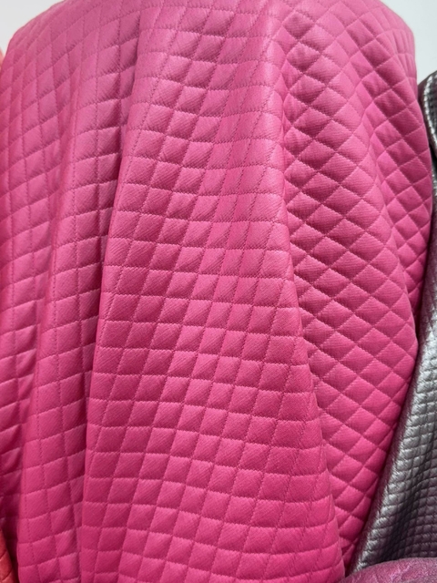 Matelasse Engomado - ROMBO FUCSIA - comprar online
