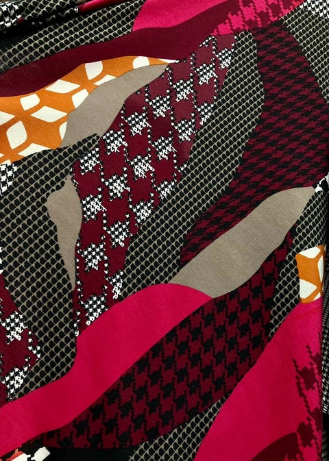 Punto Roma Patchwork Bordo/rojo