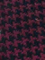 Jacquard Pied de Poule - Bordo/Negro