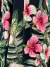 Seda Fria estampa Flores sobre Marino - comprar online