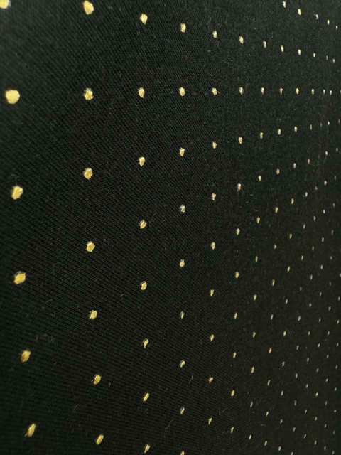 Modal Elastizado - Tacha Dorada - Negro