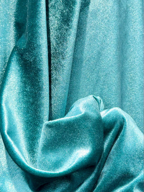 Velvet con Glitter - Verde Esmeralda