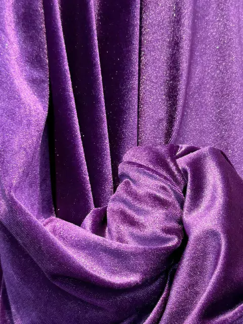 Velvet con Glitter - Violeta