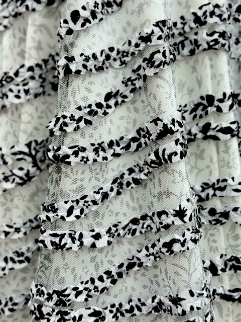 Tul Animal Strips - Gris Plata