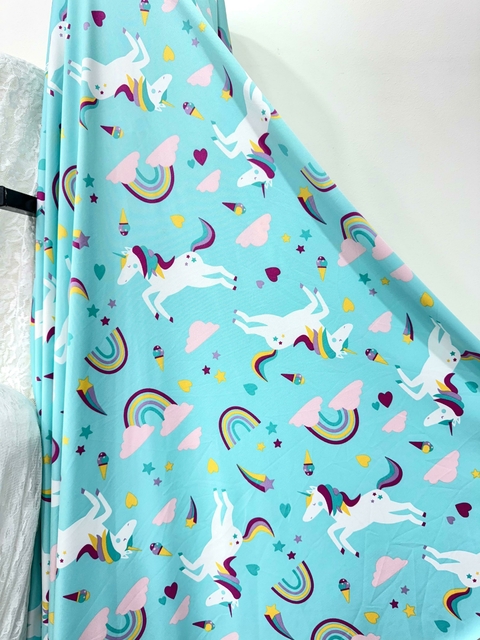 Lycra UNICORNIO - CELESTE