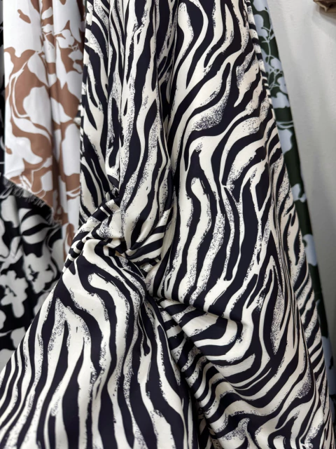 Saten "ZEBRA" - Negro - comprar online