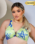 TOP CROPPED METAL V ESTAMPA MARINA