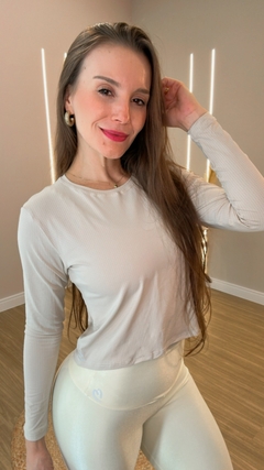 Blusa Manga Longa Tapa Bumbum- MARFIM - comprar online
