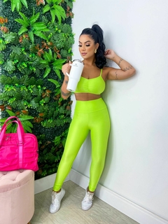Conjunto Canelado- Verde Citrus
