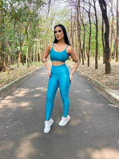 Conjunto Canelado Azul na internet