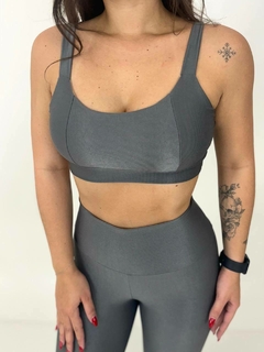 Conjunto Canelado Chumbo na internet