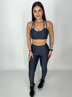Conjunto Canelado Chumbo