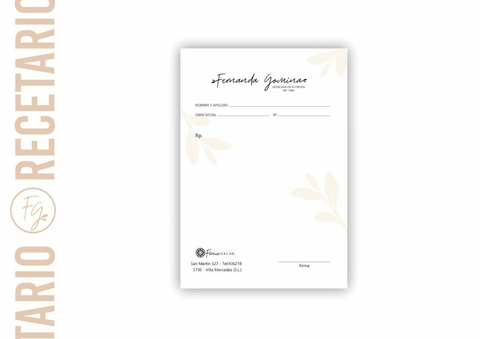 RECETARIO DIGITAL CON TU DISEÑO