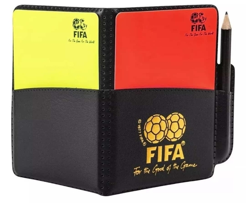 Tarjetas De Arbitro Con Lapiz Estuche Tarjetero Planilla
