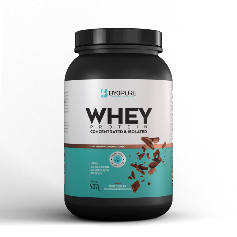 WHEY ISOLADO ZERO LACTOSE BYOPURE 2W 907GR