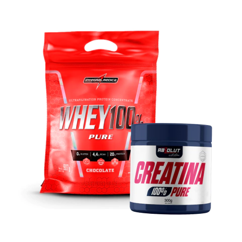 WHEY INTEGRAL 100% + CREATINA 300 GR (5% OFF PIX)