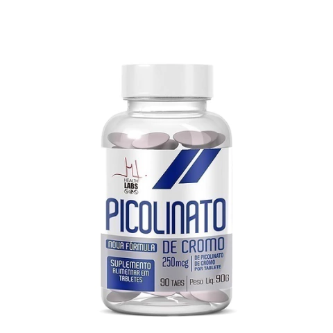 PICOLINATO DE CROMO 90 CÁPSULAS - HEALTH LABS